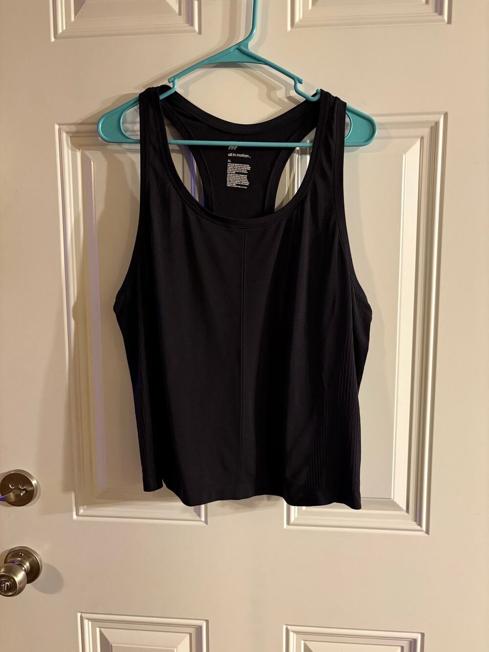 All in Motion ribbed racerback workout tank size XL
